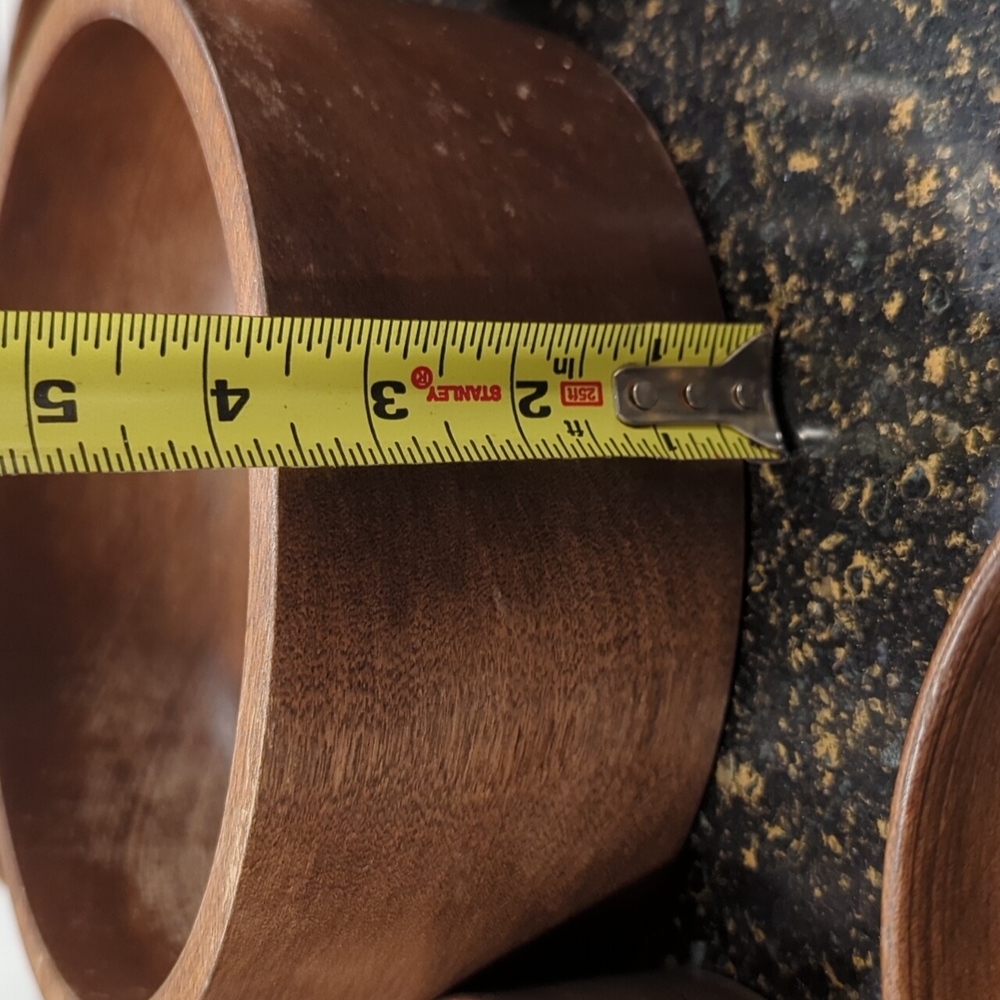 Hand turned wood bowl set - Picture 9 of 11